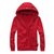 GODLIKE 古莱登新款时尚纯色连帽抓绒卫衣 男 外套男 D702W576(红色 XL)