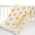 纱布婴儿床床单纯棉a类2层盖毯儿童午睡毛巾被夏季薄单子床上用品(150X200±5cm 4层小黄鸡)