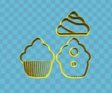 云朵月亮卡通翻糖蛋糕切模套装烘焙工具饼干模具花样蒸馒头家用(A1023 默认版本)
