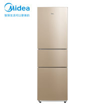 美的(Midea)215升 三门家用电冰箱风冷无霜节能省电低音净味保鲜小冰箱BCD-215WTM(E)