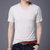 夏季圆领V领男士短袖T恤纯色丝光棉男装打底体恤衫薄款青年修身衣服NANJIE-M01 M02(A87165米色 XL)
