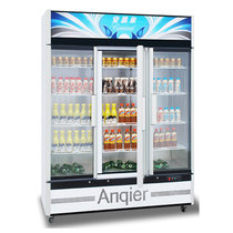 安淇尔(anqier)LC-1600 1.6米家用立式冷藏展示柜商用厨房饮料水果冰箱保鲜柜小冰柜冷柜 三拉门(LC-1600(长1.6米))