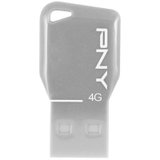 PNY/必恩威 钥匙盘 4GB U盘 (灰色) 创意优盘