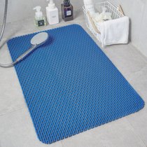 家用浴室防滑垫淋浴洗澡防滑地垫厕所卫生间卫浴防水脚垫镂空垫子(90*110cm 深蓝色)