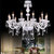 欧式水晶吊灯现代简约客厅灯卧室水晶灯罩创意餐厅灯具B888(不带灯罩 6头)