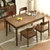 家逸 实木餐桌餐椅餐桌椅组合饭桌家用吃饭桌子方桌(1.35米单个餐桌)
