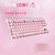 CHERRY樱桃MX8.0白光RGB合金旗舰游戏机械键盘粉色红轴87键(商家自行修改 商家自行修改)