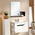 玺泽卫浴XZ2040 0.8橡木浴室柜 台盆实木柜洗脸盆镜柜组合