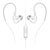 DQ100有线运动耳机 双动圈入耳式耳机音乐运动重低音挂耳电脑笔记本平板电脑MP3通用带麦耳塞HIFI 手机耳机(白色)