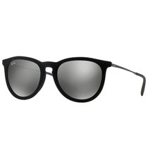 Ray-Ban 雷朋墨镜男女款爱丽卡系列黑色镜框灰色反光镜片太阳镜 RB4171F 6075/6G 54mm