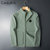 CaldiceKris （中国CK）女款抓绒加厚立领卫衣CK-F62017-2(绿色 L)