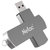 朗科U盘U681 64GB USB3.0银灰