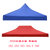 雨棚顶布 遮阳棚篷布定做3大3帐篷伞布四角遮阳伞布 定做广告印刷(普通3*3红色)