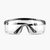 高品质防蓝光紫外线防辐射喷溅防雾唾沫飞沫保护眼睛黑框透明防护目眼镜 男女通用(2件)