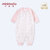 小米米minimoto春季婴儿衣服长袖连体衣 新生儿爬服哈衣打底衫(红匹印 80cm（9-18月）)