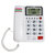 黑马王电话机座机办公家用C008特大铃声可接分机自动收线(灰白色)