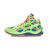 李宁篮球鞋音速3代高帮运动鞋子男鞋透气战靴ABPK021-1荧光嫩绿/萝卜橙/晶蓝(绿色 43.5)