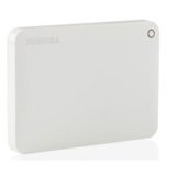 东芝（TOSHIBA）移动硬盘 1T V8 移动硬盘1T CANVIO高端分享系列2.5寸移动硬盘（USB3.0）1TB(清新白 标配)
