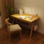 物槿 北欧实木书桌 XL-01(原木色单桌+椅子 120cm)第2张高清大图