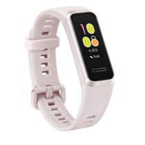 华为手环4/pro智能运动手环GPS彩屏触控NFC移动支付50米防水男女穿戴手表(手环4 樱语粉)