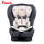 POUCH婴儿安全座椅0-4-6岁新生儿宝宝便携式儿童安全座椅汽车用Q18(侧翼加强灰)