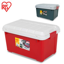爱丽思IRIS汽车收纳箱车用车载后备整理储物箱置物箱RV-600双盖(红色)
