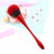 日系新品粉色粉尘刷腮红刷美甲化妆刷清洁刷韩国美甲工具指甲用品(网红刷-（大红色） 默认版本)