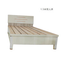 DF家用实木床稳固单人床1.5米DF-150F橡木色