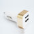 纽曼HC01车载充电器双USB输出一拖二车充安卓苹果通用型点烟器式(白色 标准)