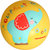 费雪玩具球 宝宝小皮球拍拍球22cm（黄色 赠送打气筒）F0516H3 国美超市甄选