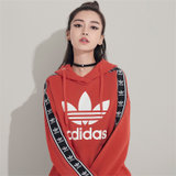adidas阿迪达斯三叶草2017年春款baby女子套头衫连帽卫衣BJ8310(红色)