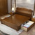 进畅家具 实木床主卧橡木双人床简约现代1.5m1.8米原木中式储物经济型家具(1.8*2米 床)