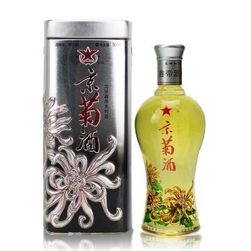 【北京鑫帝白酒】京菊酒菊花酒 45度500ml 升级版铁盒
