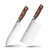 炊大皇 套刀不锈钢菜刀刀具2件套彩木手柄WG14382(不锈钢色 热销)