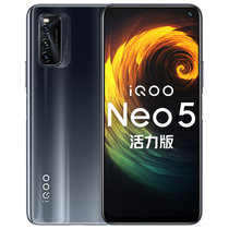 vivo iQOO Neo5活力版  5G新品手机 活力芯生 生而为赢 高通骁龙870 144Hz竞速屏 44W闪充(极夜黑)