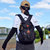 轻便背包女夏双肩旅行户外包2021新款时尚双肩包超轻运动小包旅游(黑色 15升)