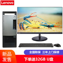 联想（Lenovo） 扬天T4900V 商用办公税控台式电脑酷睿八代I5-8400六核处理器九针串口 带有线键盘鼠标(23.8英寸窄边框显示器 店铺定制i5丨4G丨1T+256G)