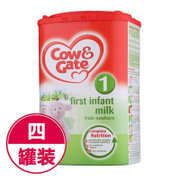 【四罐套装】英国牛栏Cow＆Gate1段（0-12个月）婴幼儿奶粉900g