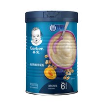 嘉宝燕麦西梅营养麦粉250g(适合6月龄起) 2阶段婴幼儿辅食宝宝米粉