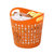 爱丽思IRIS软质塑料衣物收纳筐杂物/污衣篮SBK400(橘色)
