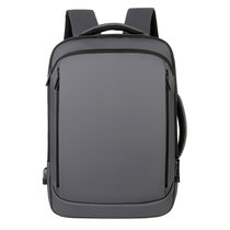 双肩包电脑包男士商务背包旅行包笔记本电脑包(灰色)
