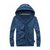 GODLIKE 古莱登新款时尚纯色连帽抓绒卫衣 男 外套男 D702W576(蓝色 M)