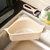 厨房水槽三角沥水篮吸盘式洗菜盆过滤水置物架洗碗池抹布收纳挂篮(升级款-米色)