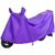 加厚摩托车电动车助力车车罩 雨衣雨披车套 防晒防尘防雨(大号紫色)