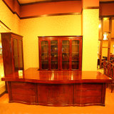 红木家具2.8米红木书桌实木办公桌大班台老板桌红檀木(其他 书桌)