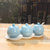 创简坊（CJIANFF） 日式调料盒三件套装创意家用调料罐厨房调味盒盐罐盐盒SN6737(纯蓝色)