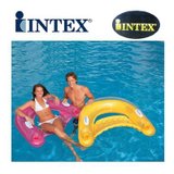 美国INTEX坐式浮排58859 浮圈把手 充气浮排 浮床躺椅水上沙发 浮板