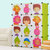 索尔诺宝宝衣柜儿童收纳柜婴儿储物柜整理塑料卡通组装衣物收纳箱(果绿色 12门12格 M120802)