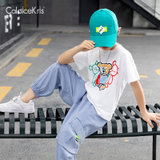 CaldiceKris（中国CK）休闲熊牛仔工装裤两件套CK-FS7171