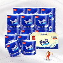 得宝(Tempo)有芯卷筒纸4层160g*16卷 卫生纸巾 天然无香(整箱销售)-柔韧升级